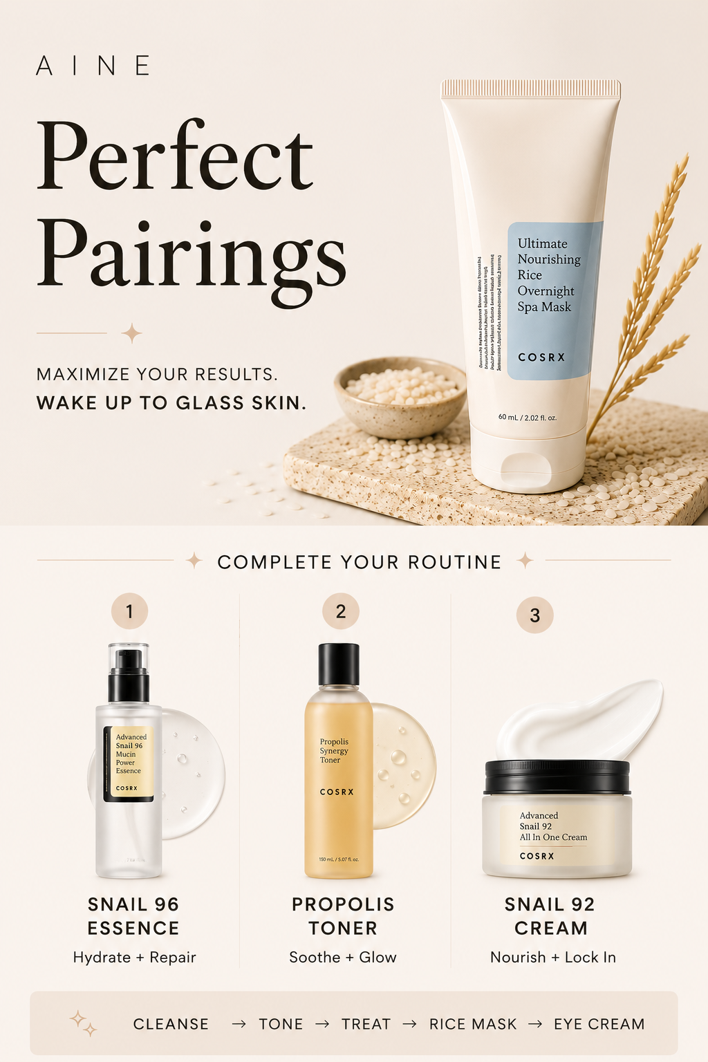 COSRX Ultimate Nourishing Rice Overnight Spa Mask | Brightening Overnight Sleeping Mask