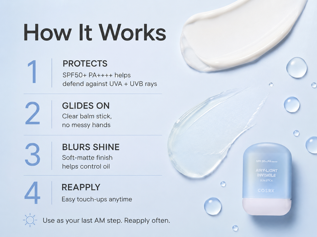 COSRX Airy-Light Invisible Sun Stick SPF50+ PA++++ – 19g
